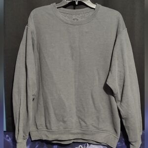 Fruit of the Loom Men's Charcoal Crewneck Sweater